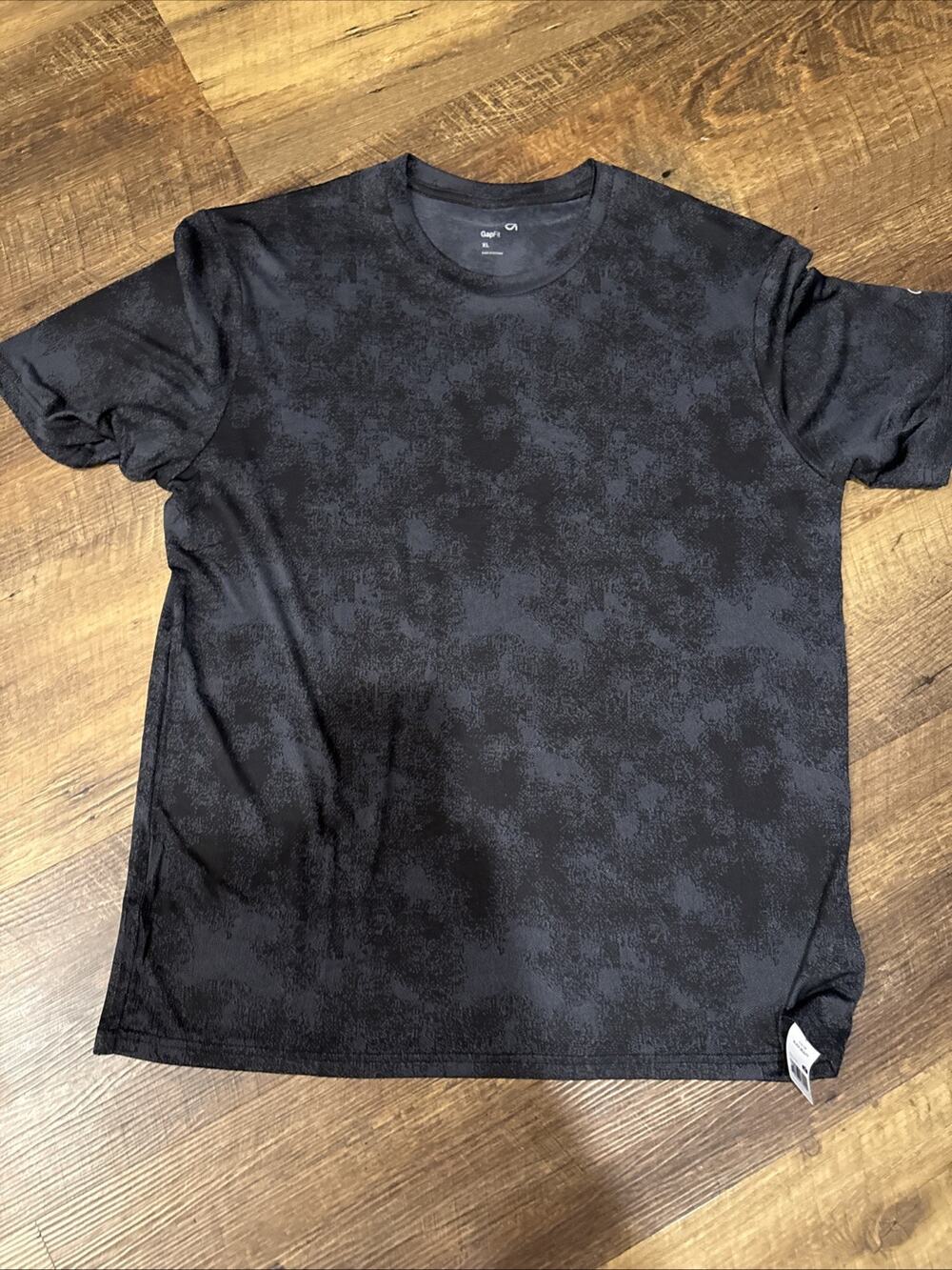 Gapfit Men's Active Short Sleeve T-Shirt Size XL Black NEW